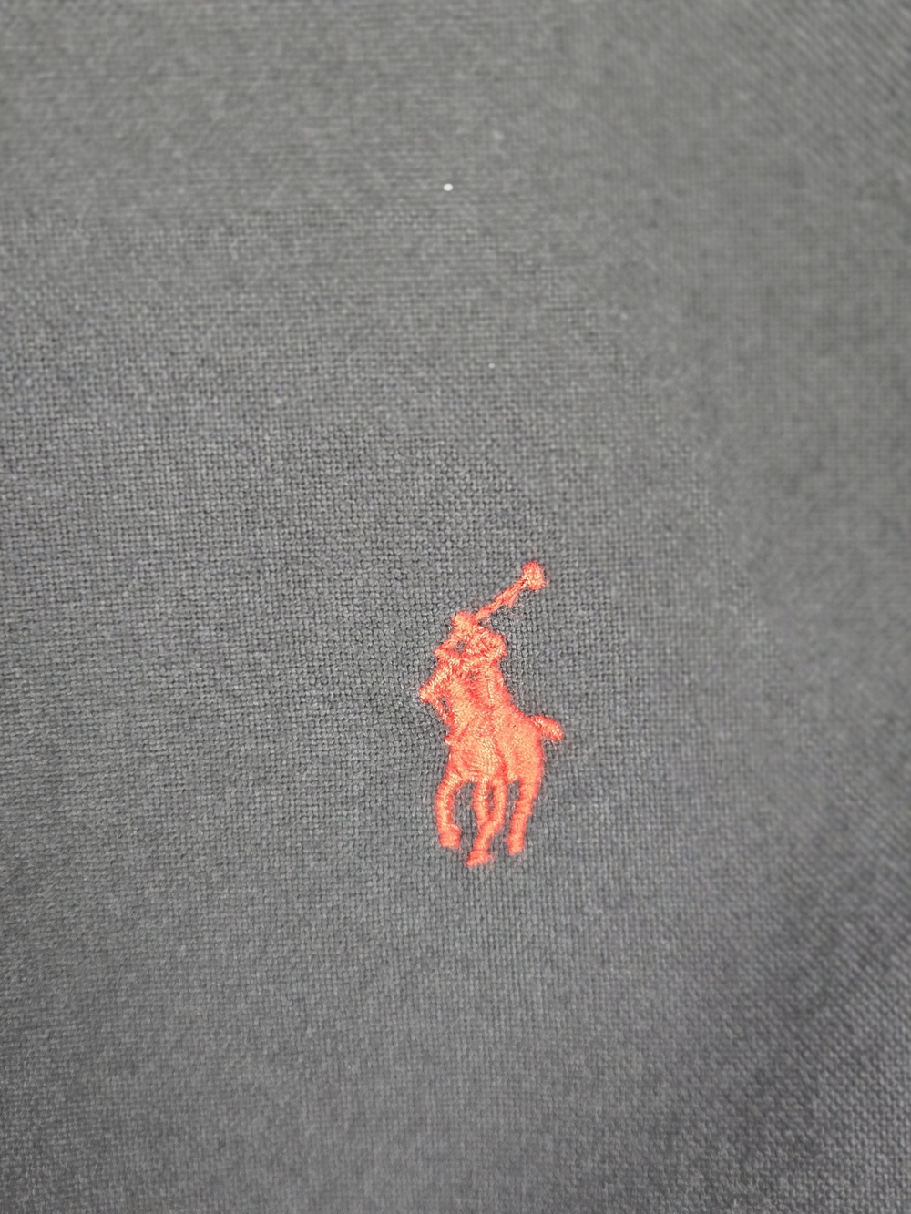 Polo Ralph Lauren Black Short Sleeve Button Down Shirt Classic Fit XL Red Pony - Picture 3 of 8